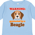 thumbnail image 4 of Inktastic Beagle Dog Gifts Protected By Boys or Girls Long Sleeve Toddler T-Shirt, 4 of 5