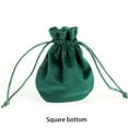 thumbnail image 4 of Qarigey Bolsa de terciopelo para joyas, bolsa a prueba de polvo con cordón, organizador de regalos, bolsas de recuerdos para fiestas, Ropa, zapatos y accesorios Miscelánea Fondo verde/redondo, 4 of 6
