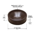 thumbnail image 2 of Slipstick CB605 Furniture Wheel Caster Cups / Floor Protectors with Non Skid Rubber Grip (Set of 4 Grippers) 1-3/4 Inch - Chocolate Brown, Small, 2 of 3