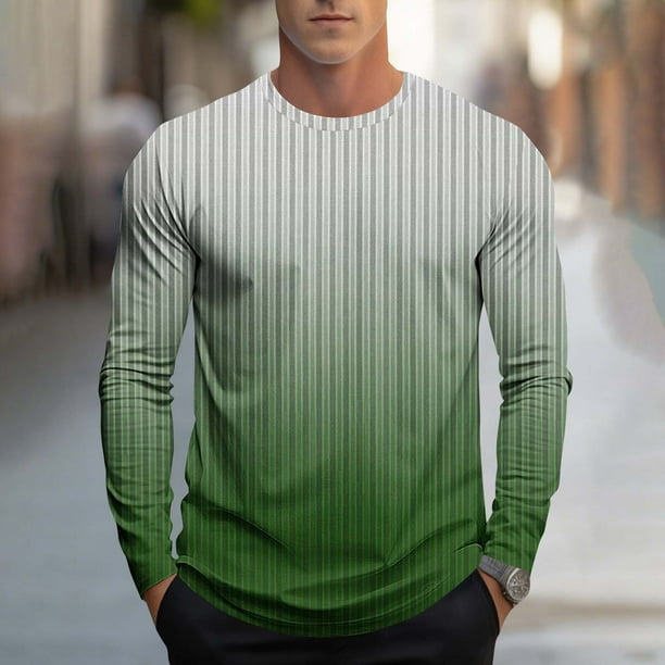 Blusas y camisas de manga larga y cuello redondo, moda casual para hombre, moda, estampado, deportivas, manga larga, cuello redondo, blusas, camisas, blusa para hombre, poliéster