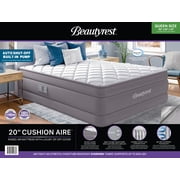 Beautyrest 20-Inch Queen Cushion Aire Quilted Pillow Top Air Mattress with Built-in Pump