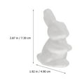 12Pcs Handmade Rabbit DIY Supplies Easter Rabbit Crafts Kids DIY Rabbit