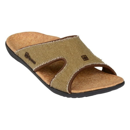 Spenco Kholo Straw/Java/Cork Women's Total Support Slide Sandals 2014