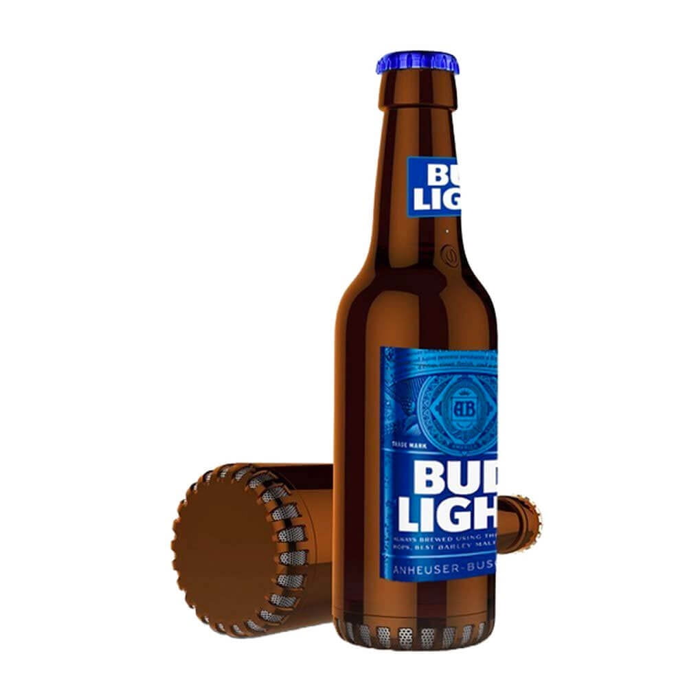 Bud Light BLBBS002 Wireless Bluetooth Bottle Speaker BudLight Blue