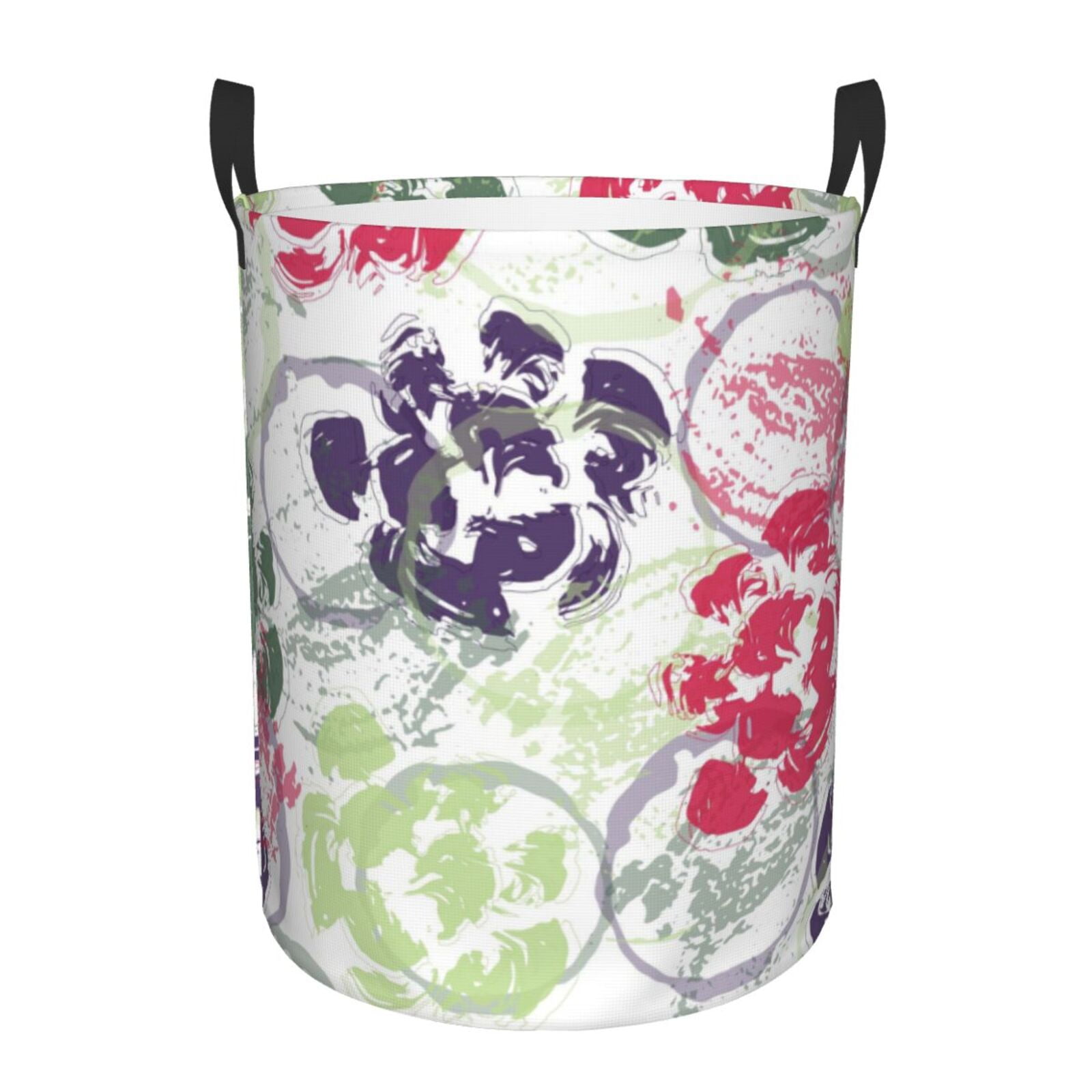 Abstract Trippy Paint Laundry Basket