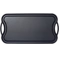 thumbnail image 2 of Pre-Seasoned Cast Iron Reversible Grill/Griddle, 20" x 10" Rectangular Cookware for Stovetop, Oven, Grill & Campfire, 2 of 9
