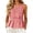 Pink, variant on Plaid Sleeveless Peplum Top for Women, Notched Neck Bow Ornament Casual Empire Waist Blouse for Summer Daily Vacation Wear
