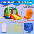 thumbnail image 3 of Sportspower Kids Inflatable Bounce House with Slide & Blower, Bouncy Castle Jumper for Backyard Outdoor Indoor Play, Toddler Bounce House Ages 3–8, 3 of 8