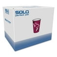 thumbnail image 4 of SOLO Paper Hot Drink Cups in Bistro Design, 12 oz, Maroon, 300/Carton, 4 of 4