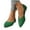 Green, variant on Eltusu Women Flat Shoes, Slip on Pointy Toe Comfy Soft Work Shoes Green Size 5.5-9.5