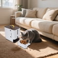 thumbnail image 4 of Dispensador De Alimentos Para Mascotas, Alimentador De Gatos Con Ventana Y Tazón Transparente, Contenedor De Alimentos Para Mascotas De Gran Capacidad, 4 of 7