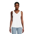 thumbnail image 2 of Time and Tru Women's High Low Tank Top, 2-Pack, 2 of 6