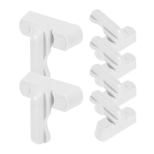 CHICHUMID 1Set T Shaped Window Latch Locks Replacement Metal Sash Lock White for Home Security
