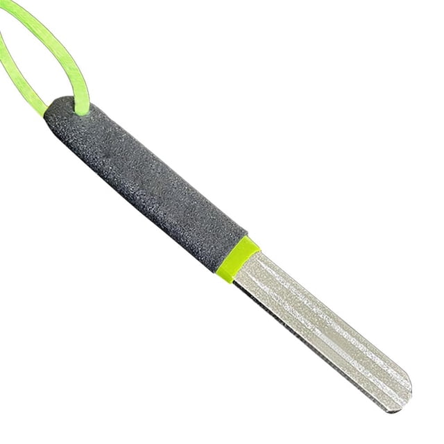 Piedra para Afilar Anzuelos Lima Anzuelo Diamante Afilador Anzuelos Piedra para Afilar Dos Colores Doble Cara Con 3 Ranuras (verde)