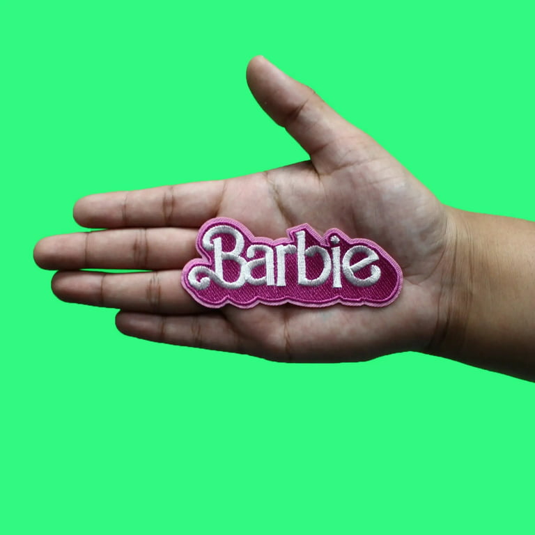Barbie Classic Logo Patch Doll Toy Movies Embroidered Iron On