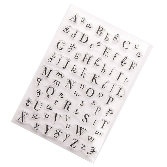 Kit de impresión de letras de sello de silicona Inteprter estampador para hacer tarjetas