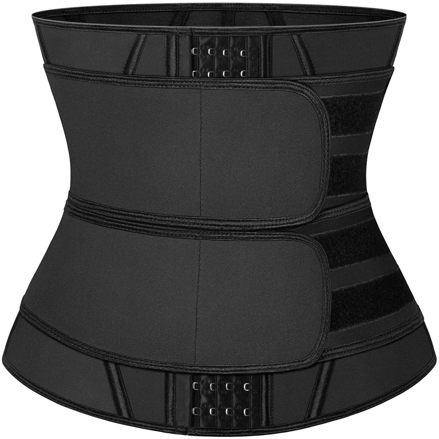 Vaslanda Women Workout Waist Trainer with Adjustable Double Straps, Weight Loss Faja Breathable