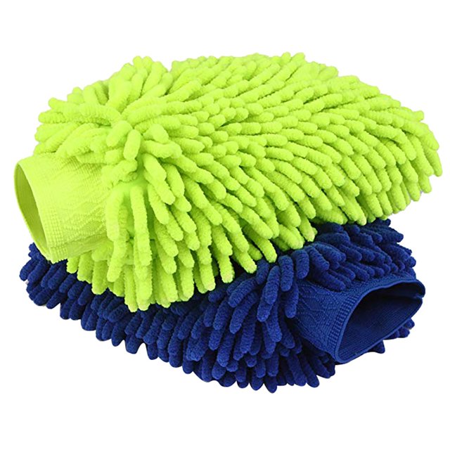 Guantes de microfibra para lavar ventanas, paños para el hogar, 2 unidades, limpieza del coche, cuidado y limpieza del coche