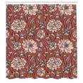 thumbnail image 2 of Ambesonne Aster Shower Curtain, Earth Tones Flower Petals Art, 69"Wx70"L, Pale Rust, 2 of 4