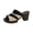 Gold, variant on Women's Platform Sandals Leather Sequins High Heel Open Toe Slip-On Non-slip lug sole 2026 Chunky heel Mules for Summer Parties Weddings Date Nights Silver 7 Wide