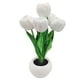 thumbnail image 1 of Lámpara de mesa con flores, tulipán, luz LED de noche para escritorio, decoración del hogar, sala de estar, flores artificiales, 1 of 8