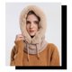 thumbnail image 4 of Gorro 3 en 1 Colcomx Bufanda máscara gorro invierno mujer forro polar cara de punto Beige, 4 of 7