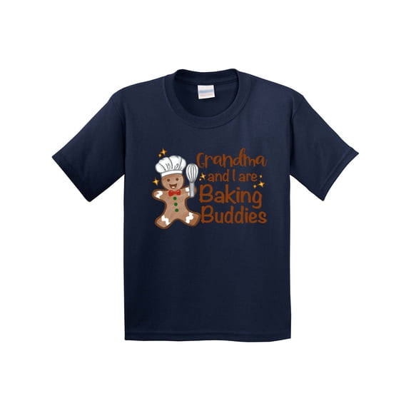 Inktastic Grandma and I Are Baking Buddies Youth T-Shirt