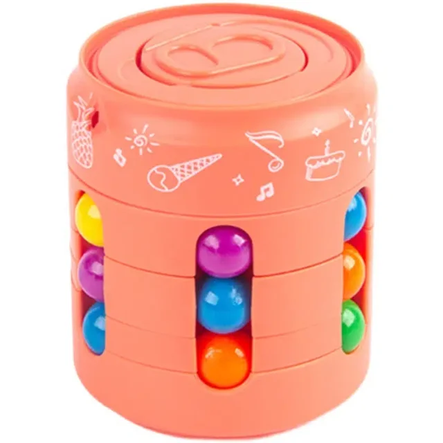 Rotating Magic Bean Toys, Magic Bean Cube Fingertip Toys, Hand Spinner Puzzle Sensory Toys Decompression Toys, Reliever Stress Toys For Children Teens & AdultsOrangeNosize Gao Jinjia unisex
