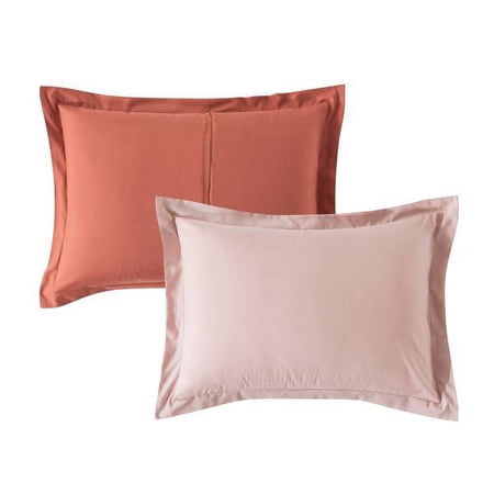 MAINSTAYS 7-PIECE REVERSIBLE BED IN A BAG COMFORTER SET WITH SHEETS, PINK, KING