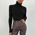 thumbnail image 2 of Fall Outfits for Women 2026 Long Sleeve Warm and cozy all through autumn and winter One Size Black Fall Top, 2 of 5