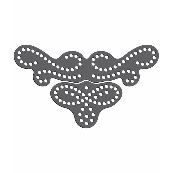 Rhinestone Genie Artistic Accents 002 Magnetic Rhinestone Template, Black