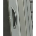 thumbnail image 5 of Homestyle Metro PVC Folding Door fits 36" x 80" Aluminum color with square frosted insert, 5 of 5