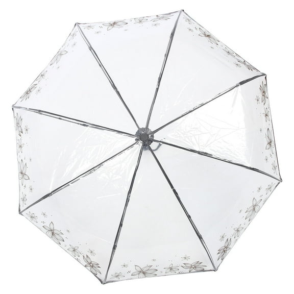 LULULION Clear Umbrellas Automatic Open and Close Folding Umbrella 1Pack
