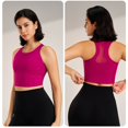 thumbnail image 5 of Women's Sports Bra Sports Fitness Bra Yoga Running Bra Dry Wicking Bra Sport Bras for Women HotPink M, 5 of 5