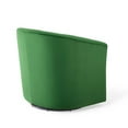 thumbnail image 4 of Modway Prospect Modern Performance Velvet Swivel Armchair in Emerald Green, 4 of 7