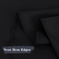 thumbnail image 3 of LAICAIW Lot de 6 Nappes Rondes 90 Pouces Noires, Nappe Résistante aux Taches et aux Plis - Nappe en Polyester Lavable pour Table à Manger, Buffets, Fêtes et Camping, 3 of 7