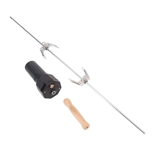 Kit De Asador Automático, Accesorio Fácil De Instalar, Potente Kit De Asador Inalámbrico Portátil, Funciona Con Pilas Y Motor Eléctrico Para Acampar Y Barbacoa