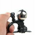 thumbnail image 2 of Copper Bike Bicycle Waterproof Bell Handlebar Ring Press Spring Cycling Alarm Silver, 2 of 3