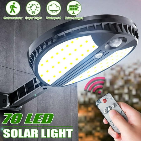 

NIUREDLTD Garden Solar 70LED Lamp Outdoor Powered Waterproof Light Sensor LED light
