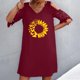 thumbnail image 2 of Vestidos de manga corta con hombros descubiertos y encaje con cuello en V estampado sexy de verano para mujer Fridja bnh5358, 2 of 9