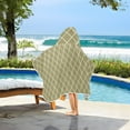 thumbnail image 6 of Toddler Hooded Beach Towel 24x50 Kids Bath Towels Soft Quick Dry for Swim Pool Boys Girls Olive Brown Block, 6 of 7