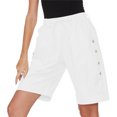 thumbnail image 5 of Htigea Clearance Women's Lightweight Shorts Breathable Summer Shorts Women Travel Athletic Golf with Pockets Today Sales White,M, 5 of 7