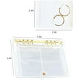thumbnail image 6 of Travel Jewelry Organizer, Jewelry Storage Book For Necklace Bracelet Ring Holder with Pockets and Small Clear Zippered Pouch, Earring Holder, 6 of 7