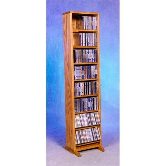 Wood Shed 806-12 Solid Oak Dowel Cabinet for CDs