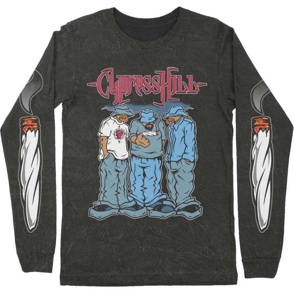 Cypress Hill Unisex Long Sleeve T-Shirt Blunted (Sleeve Print)