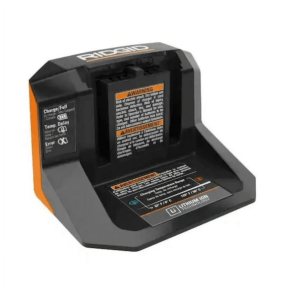 RIDGID AC86093N 18V Power Tool Charger, for Lithium-Ion Batteries