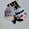 thumbnail image 3 of LLavero de juguete de peluche para mujer, figura de Anime de dibujos animados, Demon Slayer, Kochou, Shinobu, Tanjirou, colgante de coche, Dackpack, 3 of 5