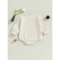 thumbnail image 4 of Wassery Baby Girls Christmas Rompers Tops Infant Girl Loose Jumpsuit Long Sleeve Letter Print Pullovers Bodysuits 3M 6M 12M 18M 24M Newborn Fall Casual Clothes, 4 of 7