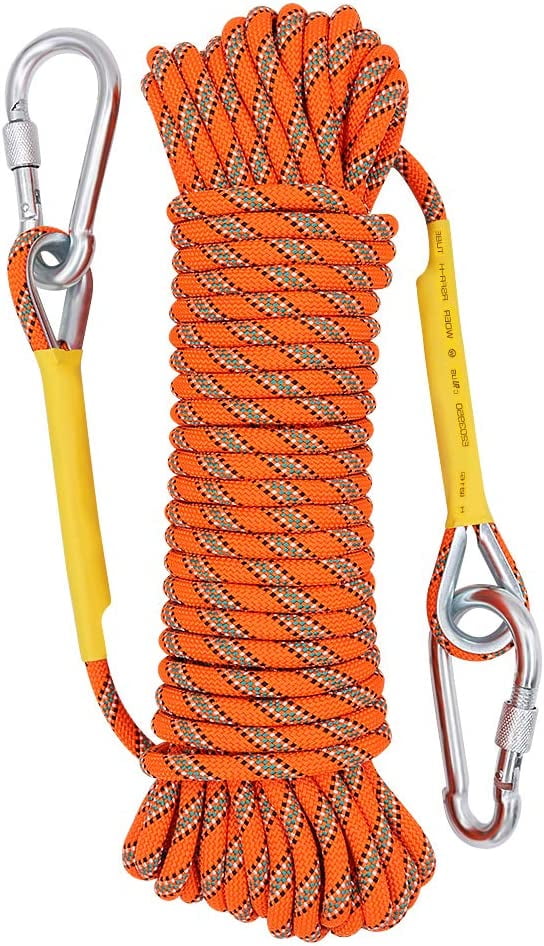 Aystkniet Outdoor Climbing Survival Rope 10M(32ft) Static Rock Climbing