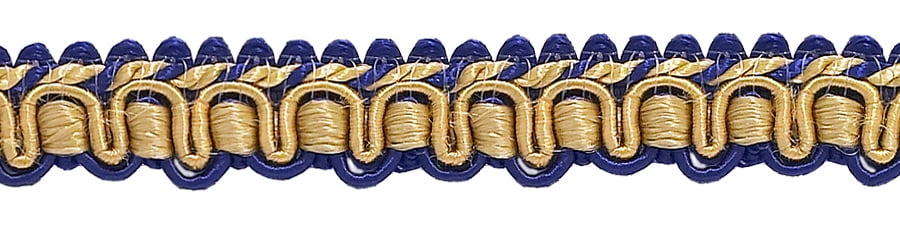 Gold 12|Sold by The Yard DecoPro Stunning Two Tone Gold 4 Accented Beaded Tassel Fringe|Style# BF400|Color